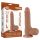 Lovetoy Sliding-Skin - herés kétrétegű dildó - 19,5 cm (sötét natúr)