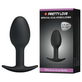 Pretty Love - anál dildó (fekete)