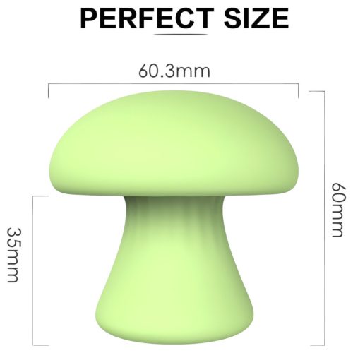 Magic Mushroom - akkus arc masszírozó (zöld)