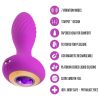 Oh My Gem - vibrációs anál plug kővel (lila)