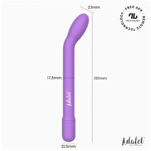 Adalet Gently - okos G-pont és prosztata vibrátor (lila)