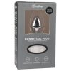 Easytoys Bunny NO1 - fém anál plug nyuszifarokkal (ezüst-fehér)