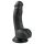 Easytoys - tapadókorongos, herés dildó (15cm) - fekete