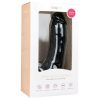 Easytoys - tapadókorongos, herés dildó (20cm) - fekete