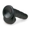 Easytoys - tapadókorongos, herés nagy dildó (26,5cm) - fekete