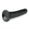 Easytoys - tapadókorongos élethű dildó (20,5cm) - fekete
