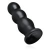 BUTTR Tactical III - tapadókorongos dildó (fekete)