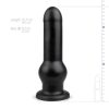 BUTTR Tactical I - tapadókorongos dildó (fekete)