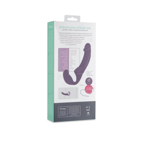 Easytoys - akkus, felcsatolható vibrátor tartópánt nélkül (lila)