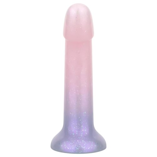 EasyToys Mermaid - csillámos dildó - 19cm (pink)