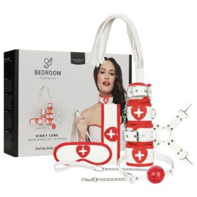 Bedroom Fantasies - 8 részes nővérke szett (piros-fehér)